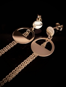 Zlaté náušnice Cendice 2