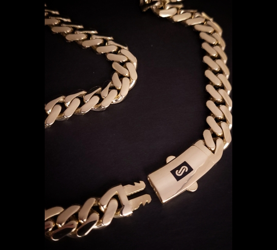 Zlatá moderná retiazka Finet