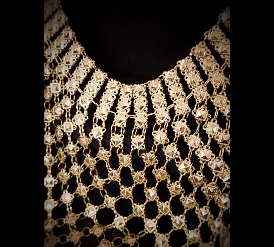 Zlatý náhrdelník - zlatý šál