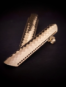 Zlaté náušnice s vysokým... 2