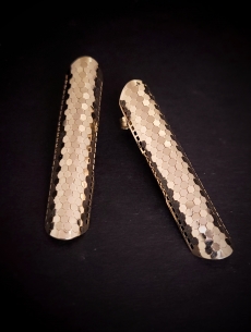 Zlaté náušnice s vysokým...