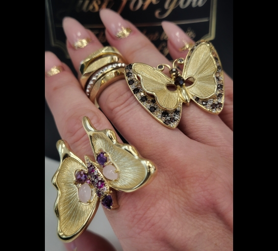 Zlatý prsteň Butterfly