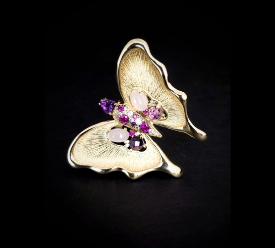 Zlatý prsteň Butterfly