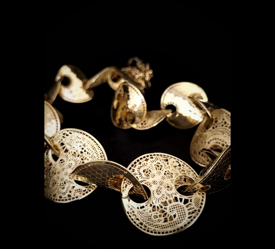 Zlatý dámsky náhrdelník Luxury Neonero