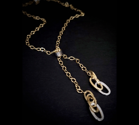 Zlatá moderná retiazka Darian