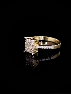 Zlatý zásnubný prsteň Zaniah