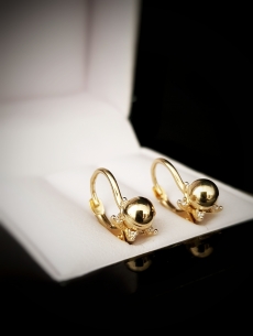 Zlaté náušnice detské s...