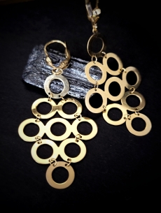 Zlaté náušnice Gratia 2