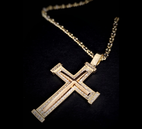 Zlatý prívesok Olenite