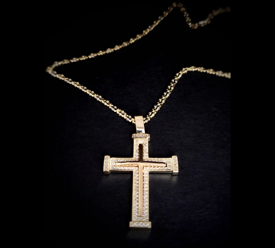 Zlatý prívesok Olenite