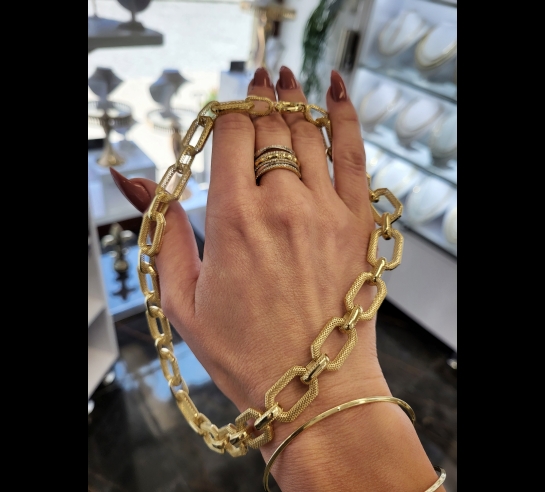 Zlatý náhrdelník Okamik