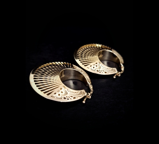 Zlaté náušnice Pabsi