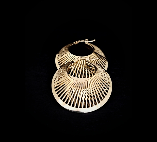 Zlaté náušnice Pabsi