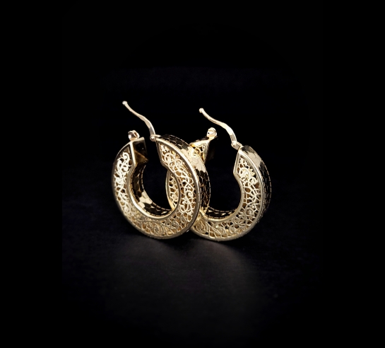 Zlaté náušnice Padmit