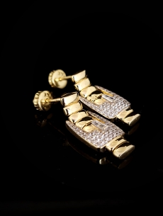 Zlaté náušnice Parwel