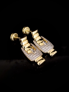 Zlaté náušnice Parwel 2