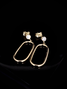 Zlaté náušnice Pauli 2