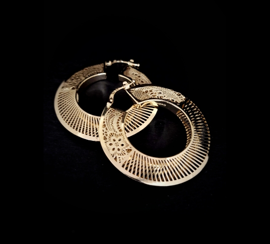 Zlaté náušnice Pasco