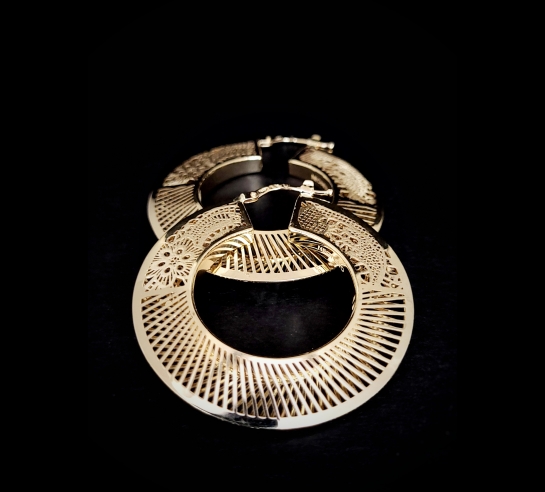 Zlaté náušnice Pasco