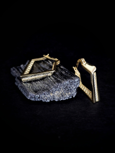 Zlaté náušnice Surin 2