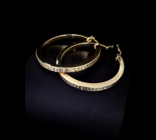 Zlaté náušnice Adamit