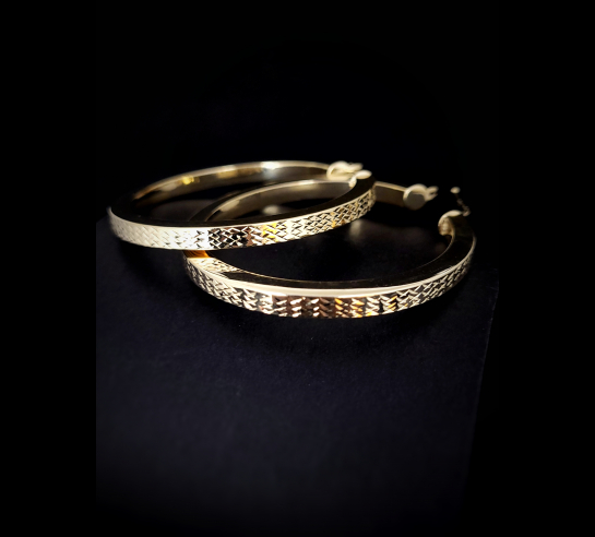 Zlaté náušnice Adamit