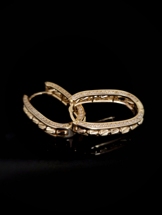 Zlaté náušnice Kaini