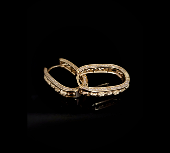 Zlaté náušnice Kaini