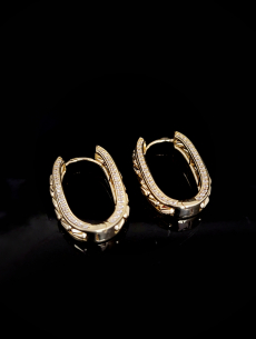 Zlaté náušnice Kaini 2