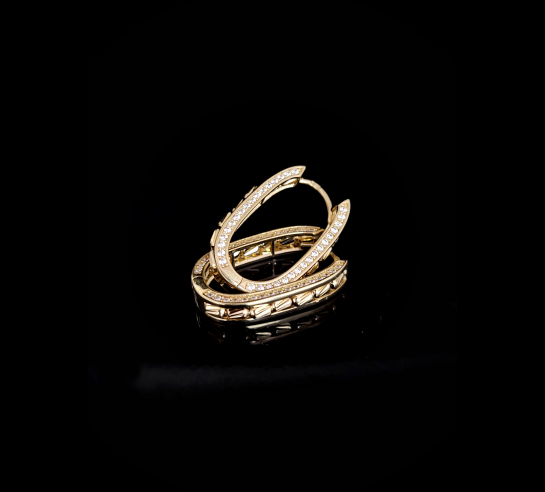 Zlaté náušnice Kaini