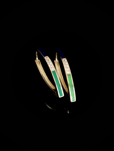 Zlaté náušnice Olica