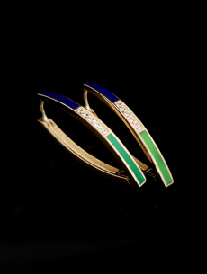 Zlaté náušnice Olica 2