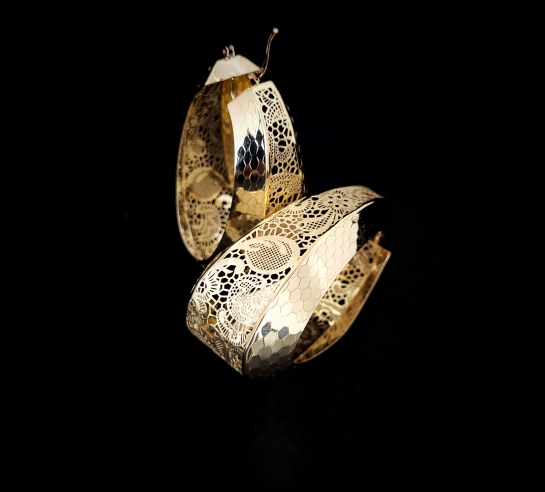 Zlaté náušnice Kalsi II