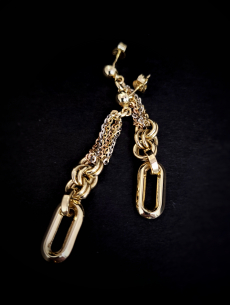 Zlaté náušnice Olou