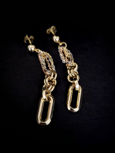 Zlaté náušnice Olou 2