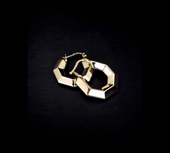 Zlaté náušnice Ria