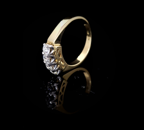 Zlatý prsteň briliantový Ofelie