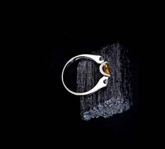 Zlatý prsteň s Citrínom Anoma