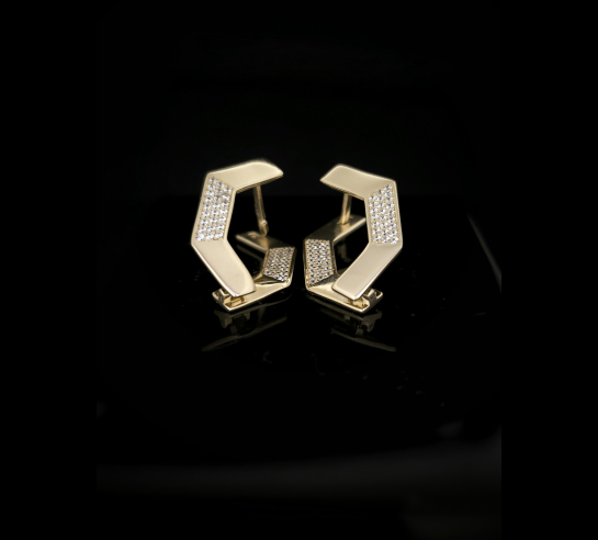 Zlaté náušnice fylit