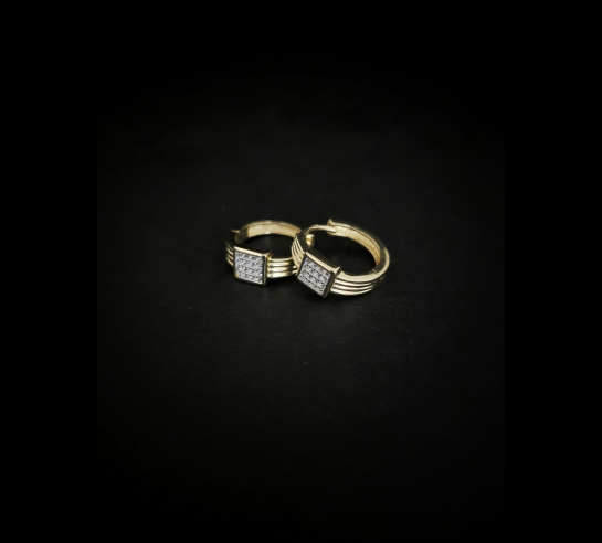 Zlaté náušnice Luna