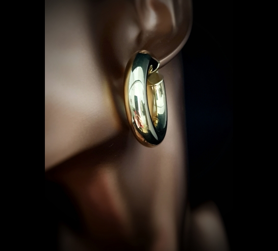 Zlaté náušnice Granit