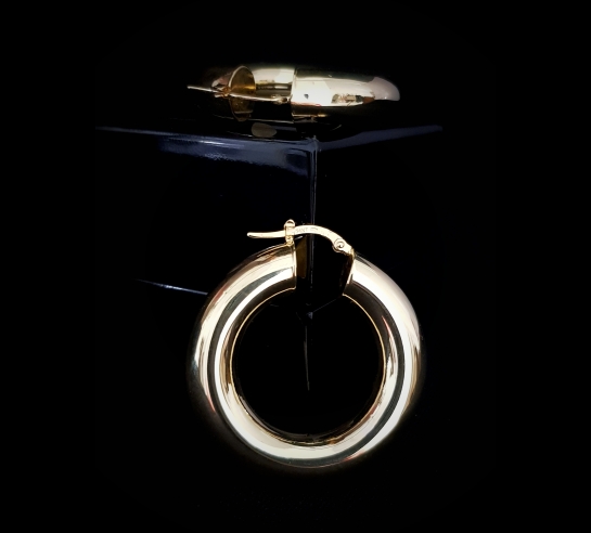 Zlaté náušnice Granit