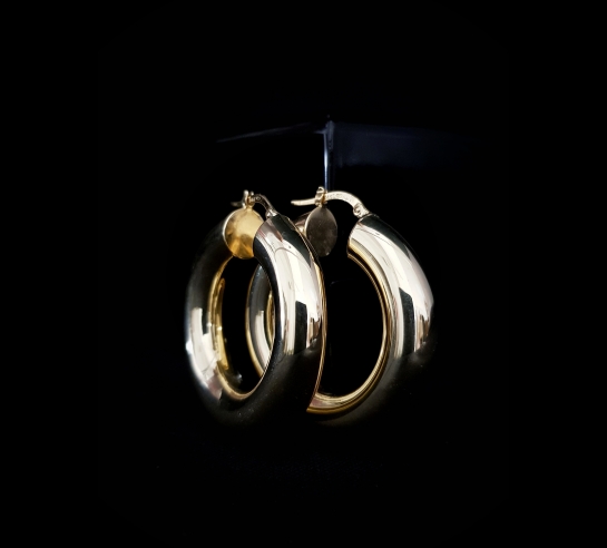 Zlaté náušnice Granit