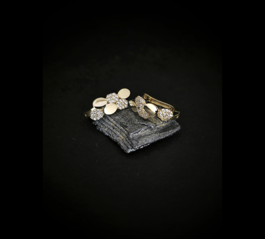 Zlaté náušnice Frances