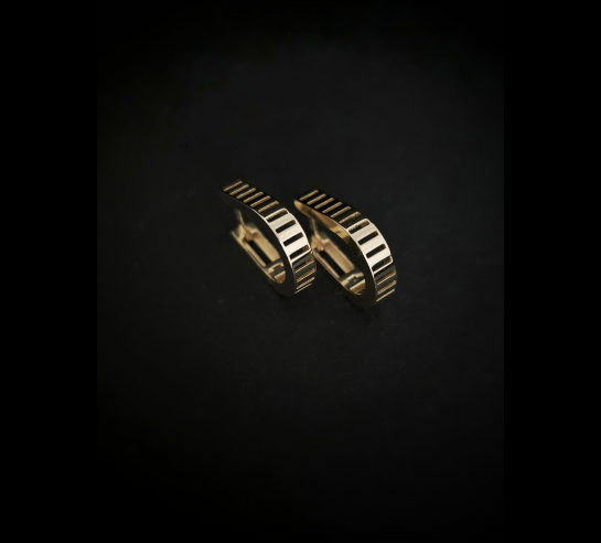 Zlaté náušnice Freya