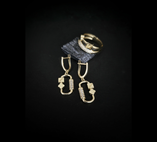 Zlaté náušnice Giselle