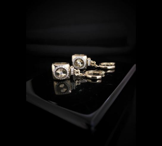 Zlaté náušnice Hadlo