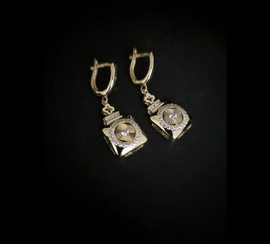 Zlaté náušnice Hadlo