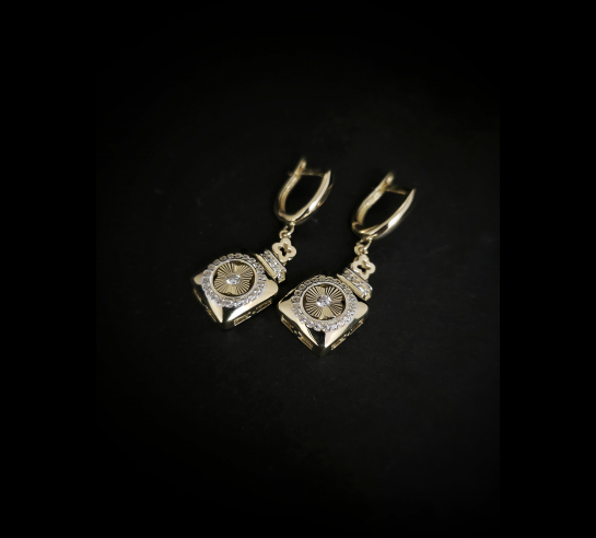 Zlaté náušnice Hadlo