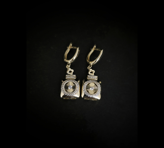 Zlaté náušnice Hadlo